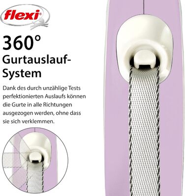 Рулетка для собак Flexi New Comfort XS, 3 м, рожева