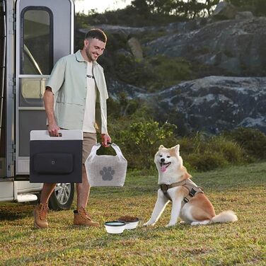 Сумка для зберігання корму для тварин, 2 шт., складна, BPA-free, харчова, прозора - для подорожей, кемпінгу, перевезення корму