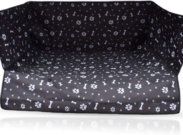 Захист для багажника автомобіля PETCUTE для собак з боковим захистом, універсальний килимок для багажника, водовідштовхуючий, стійкий до подряпин, для універсалів, мінівенів та SUV (Чорний 2)