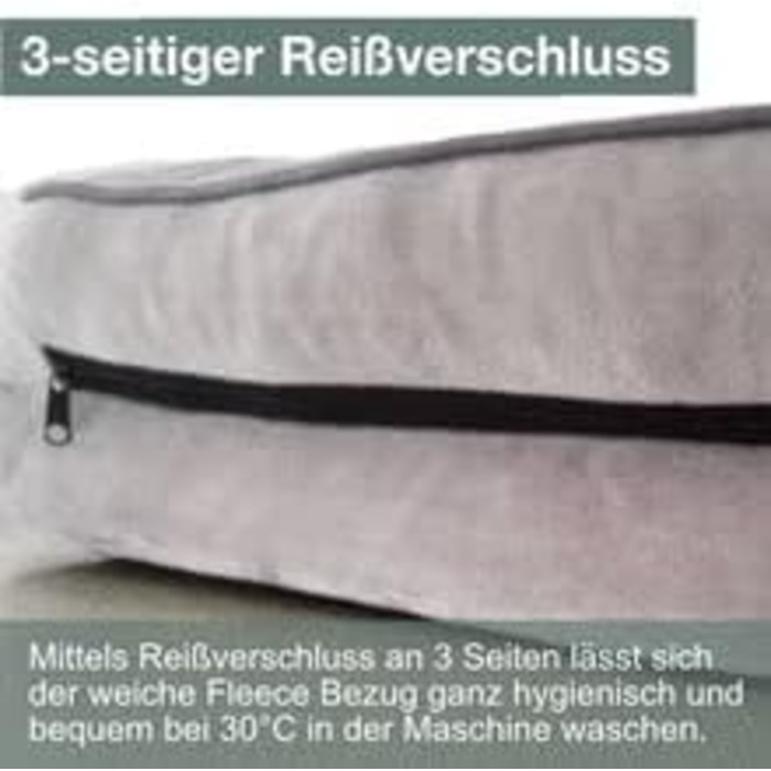 Ортопедичне ліжко для собак Traumreiter, 70x50 см, зелене. Підходить для собак середніх порід. Ліжко-корзина, коврик, лежанка для собак