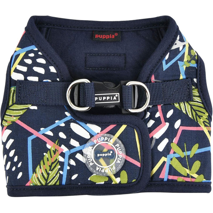 Шлея Puppia Botanical Harness B, темно-синя, розмір M для собак