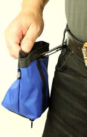 Сумка для корму та ласощів для собак з магнітним закриттям та відділенням для відходів, рожева версія