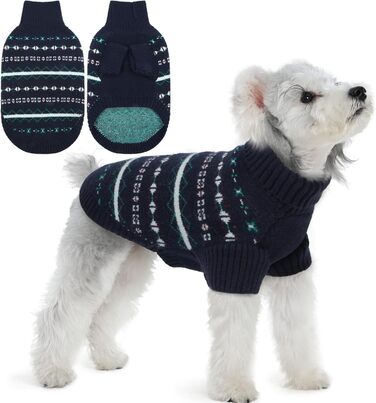 Теплий пуховик для собак великих порід від Atag: м'який, дихаючий, з ролетним коміром. Ідеальний для осені та зими. Колір: морський, розмір: середній