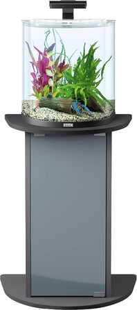Акваріум Tetra Explorer Line 30 л, повний комплект, із вигнутою передньою стінкою, LED-освітленням, обладнанням, кормом і засобами догляду, чорний