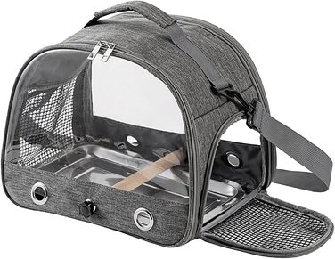 Сумка Vogel для транспортування папуг з прозорим вікном, рюкзак для маленьких домашніх тварин, складаний