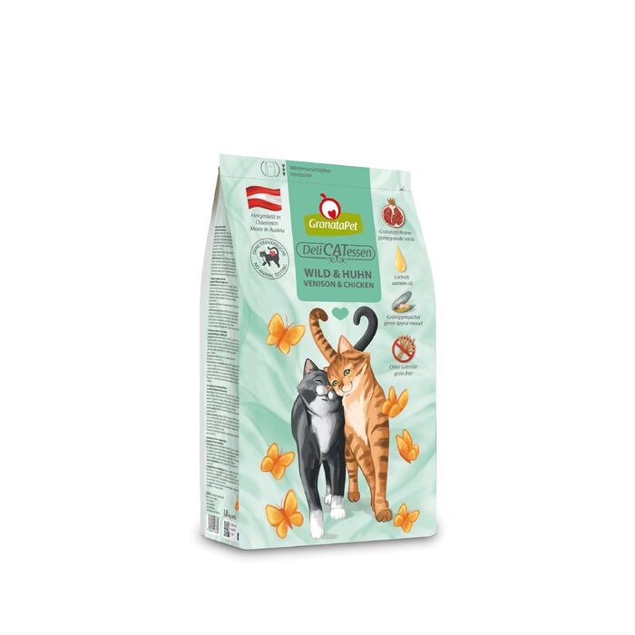 Сухий корм для дорослих котів GranataPet DeliCatessen Дичина та Курка, беззерновий, без цукру, 1.8 кг