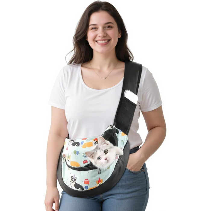 Сумка-переноска для собак та котів ALLSOPETS, блакитний Corgi, S, для подорожей та кемпінгу