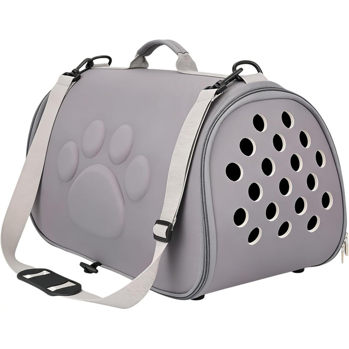 Транспортна сумка для кота Katzen Reisetasche - сіра, для подорожей та прогулянок