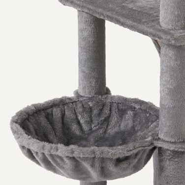 Комплекс для котів Amazon Basics з кігтеточками, будиночком, сертифікат FSC, сірий, 79/153 см