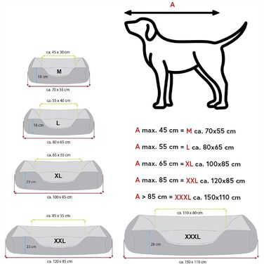 Ліжко для собак BedDog MAX Quattro 2в1 XL, коричнево-чорне, з бортиками, зносостійка Кордура, для дому та вулиці, знімний чохол, миючеся