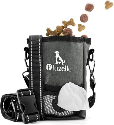 Сумка для ласощів SnackKeeper з магнітною застібкою, 650 мл, з дозатором пакетів для вигулу собак, на пояс, сірого кольору