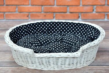 Гніздо для собак з лози e-wicker24 502-60, коричневе, 60x43x19 см (80x60x26 см, бежеве)