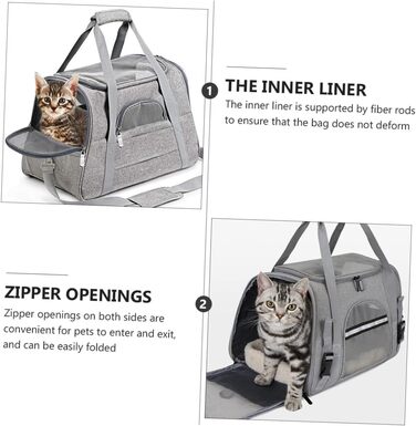 Трансформер для тварин ANDRESLAD: переноска для собак та котів з дихаючого оксфордського матеріалу