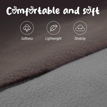 Теплий флісовий пуловер для собак та котів, зимова куртка для собак з повідком (аква+зелений, XL) (сірий+коричневий, M)