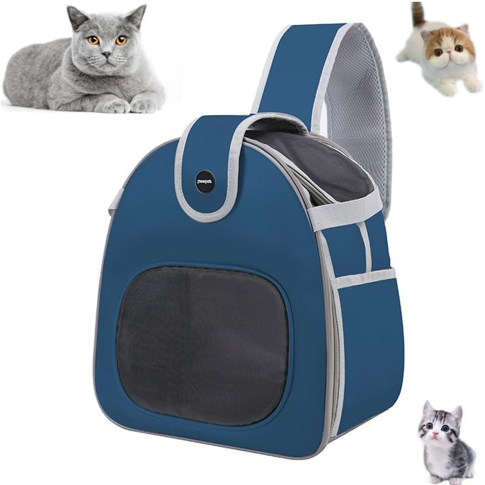 SOLAPOLLO переноска для тварин через плече, сумка-переноска для маленьких тварин до 9 кг, підходить для цуценят та кошенят, для прогулянок, подорожей та кемпінгу (темно-синій)