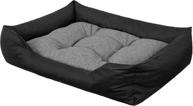 Килимок для собак та котів з високими бортиками, XL, 114x84 см, сірий графіт