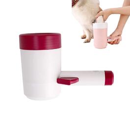 Автоматичний миючий набір для лап тварин (котів та собак), мийка для лап, Red