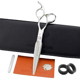 Швейцарська професійна ножиці для грумінгу домашніх тварин, 7 дюймів (21 см). Ідеально для собак та котів.