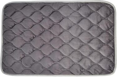 Килимок для домашніх тварин 88x58 см - теплий, енергозберігаючий, з неслизьким дном - 1 шт. сірого кольору