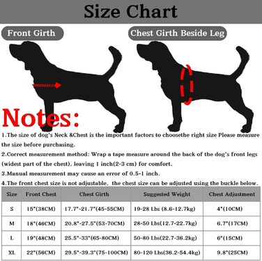 Шлейка для собак Eeyfarog No Pull без ривка, для малих та середніх порід, чорна, регульована, світловідбиваюча (M, обхват грудей 53–70 см)