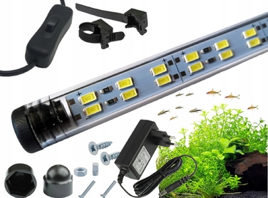 Світлодіодна LED-лампа LUMI FLORA для акваріума 5730, біле світло, 30 см
