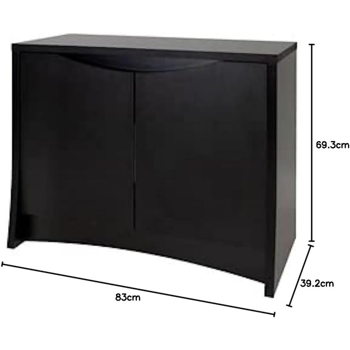Тумба для акваріума Fluval Flex 123L, чорна, 82x42x75 см, преміум