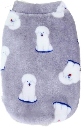 Теплий флісовий піджак для собак Zunea (середній, сірий) - коргі, такса, джек рассел, для холодної погоди
