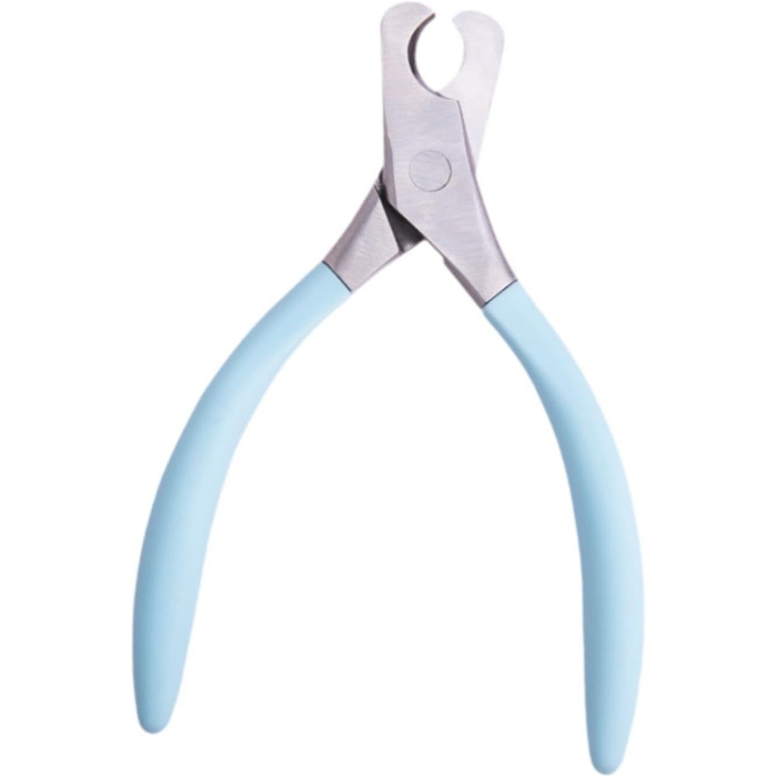 Ножиці для догляду за кігтями тварин, інструмент для стрижки кігтів, аксесуари для грумінгу, сталевий колір (блакитний)