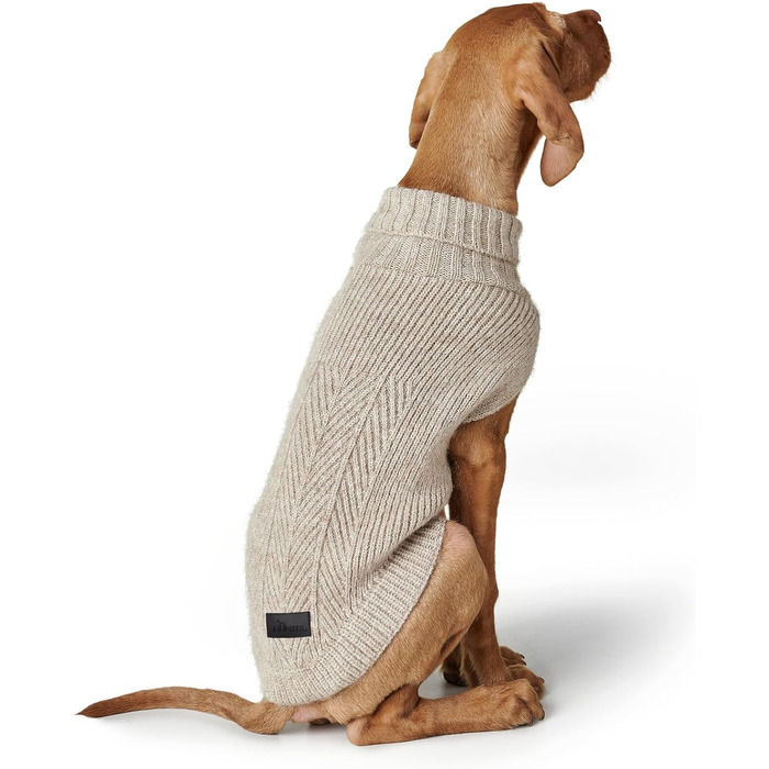 Пуловер для собак Hunter GENF, бежевий, з перекидним коміром, з еластичного переробленого поліестеру