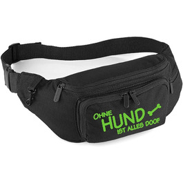 Сумка для ласощів для собак, сумка для доріг, чорна/зелена | Сумка для дресирування собак