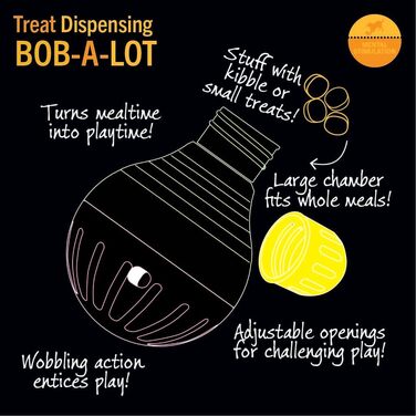 Інтерактивна іграшка для собак StarMark Bob-a-Lot, мала, бежева