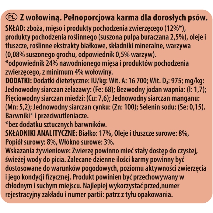 Сухий корм для собак Darling Karma з яловичиною, 15 кг