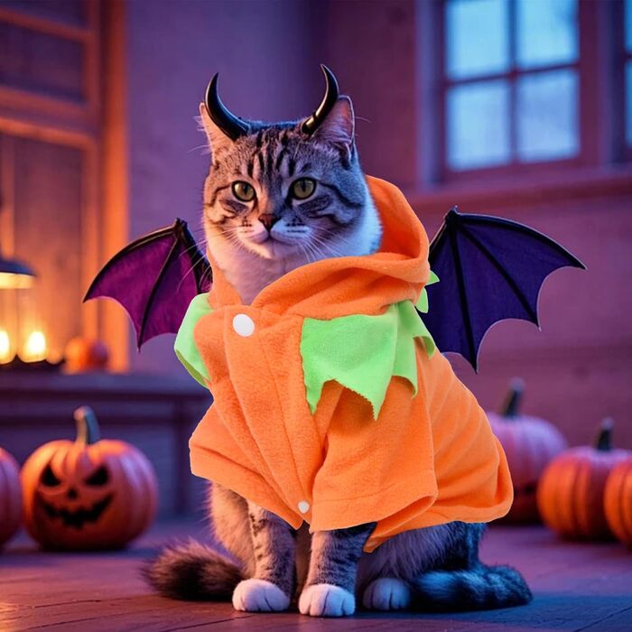 Костюм Гарбуза на Хелловін для собак та котів, кумедний одяг для тварин, для маленьких собак, котів, цуценят, розмір XL