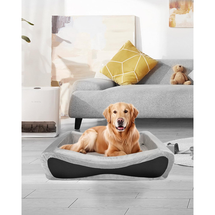 Ортопедичне ліжко для собак та котів NPET з піною Memory Foam, розмір M