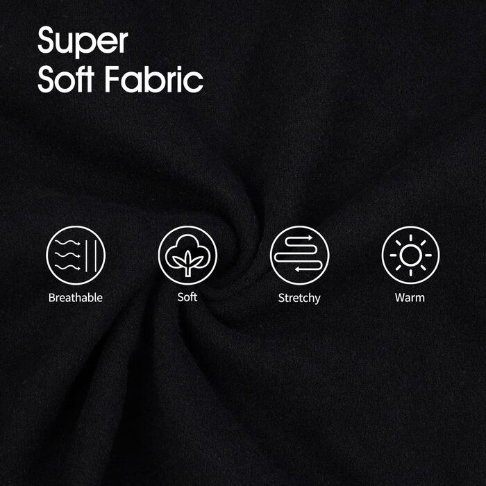 Пуловер для Віндхундів IECOii: теплий, з високим коміром, з флісу, чорний, XS