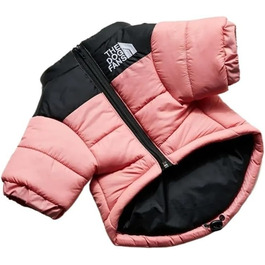 Тепла зимова жилетка для собак, пухова куртка для малих та середніх собак, теплий ізольований верхній одяг для Французького бульдога та цуценят (Рожевий, розмір S)