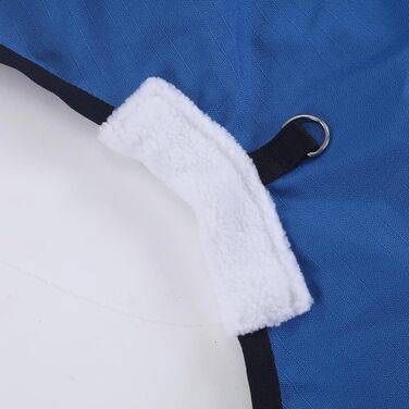 Водонепроникна попона-дожник для коней 1200D, дихаюча легка накидка без наповнювача (0г), чорно-синя, 165 см