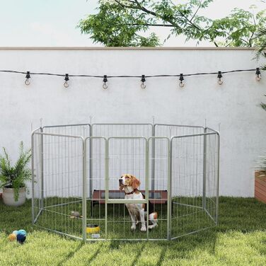 Летворешечка PawHut для собак та кошенят, 8 панелей, 80x100 см, для вулиці