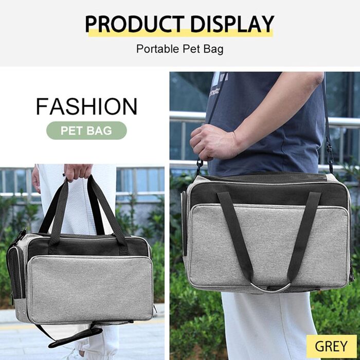 Сучасна переноска для собак та котів, водонепроникна, з регульованим ременем та безпечним кріпленням