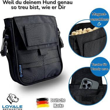 Сумка для ласощів для собак з магнітним закриттям та диспенсер для пакетів для прибирання – ідеальна для тренувань та прогулянок