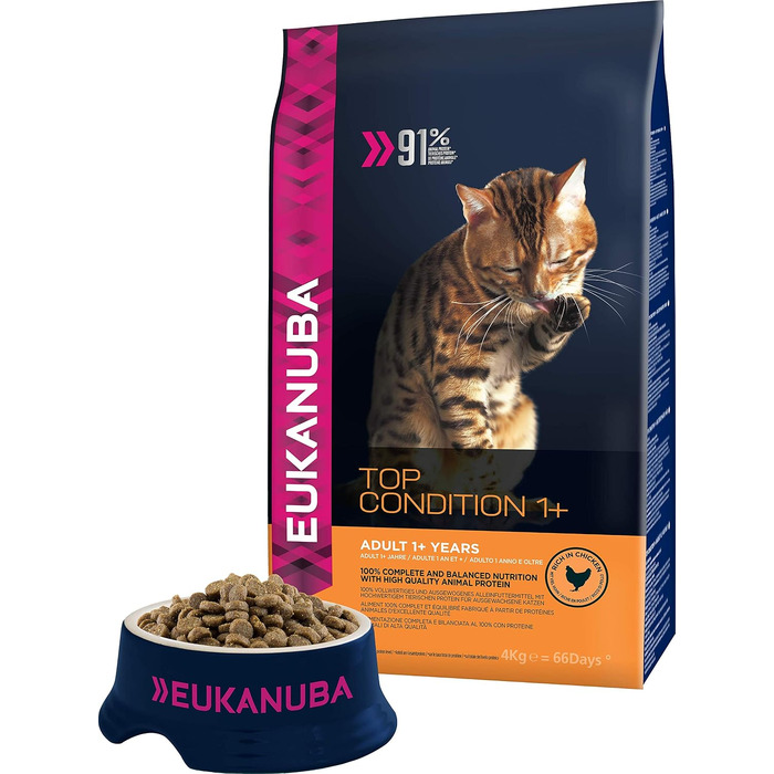 Сухий корм для котів Eukanuba з свіжим курчатиком, 10 кг