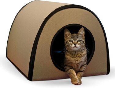 Теплий водонепроникний будиночок для котів K&H PET PRODUCTS для вулиці