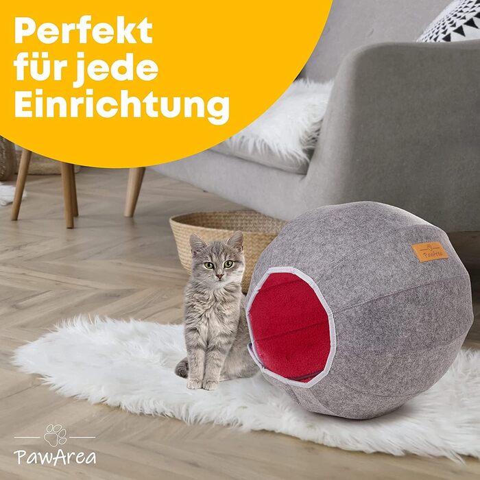 Кігтеточка-будиночок для котів PawArea | Рожевий лежак-корзина для котів | Місце для сну та відпочинку | Міцний, сучасний, зручний