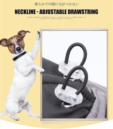 Теплий флісовий зимовий одяг для собак з отвором для повідка, тепла куртка для собак, водонепроникний одяг для тварин, розмір M, сірий