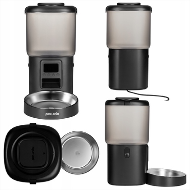 Автоматичний годувальник-дозатор корму для котів та собак Peluvio Crispy, 4,5 л