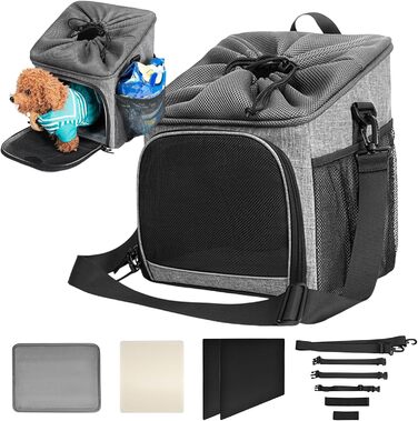 Велосипедний кошик для собак Syengery, дихаючий, легкий, для подорожей, кемпінгу, повсякденного використання