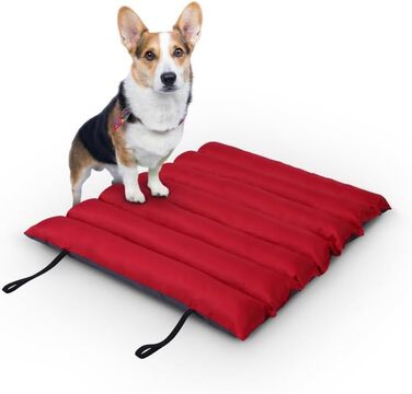 Килимок для собак Bestlivings 85x70 см (червоний) - Outdoor, водовідштовхувальний та дихаючий - м'який лежак для собак, миється - килимок для собак на вулицю