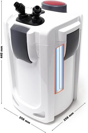 Зовнішній фільтр для акваріума SunSun HW-703B, 1400 л/год, 30 Вт, з УФ-стерилізатором 9 Вт, 3-ступеневий фільтр