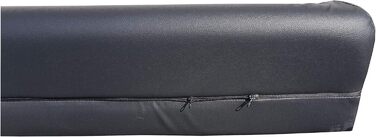 Ортопедичне ліжко для собак Natalia Spzoo Eckbett, кутовий лежак, м'яка собача підстилка, чорний колір, розмір S (80 x 60 см)