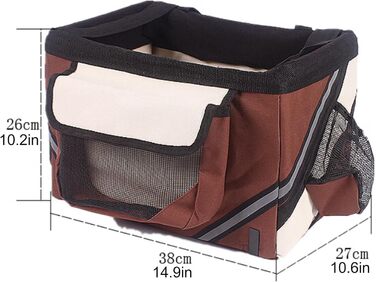 Велосипельна переноска для собак DONGXIAO, рюкзак для тварин, чорний, Oxford-Gewebe, до 6 кг